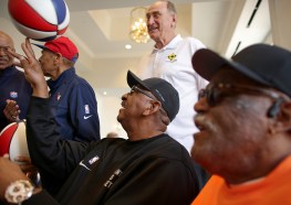 The Portsmouth Invitational Tournament paid tribute to the Squires, and the guest list also included Hall of Famers Julius “Dr. J” Erving and Charlie Scott.
